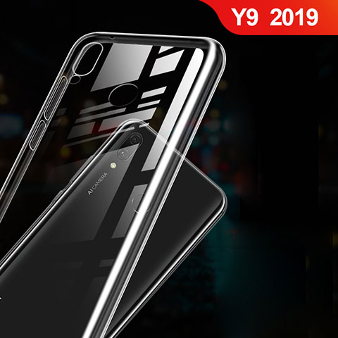 Silikon Schutzhülle Ultra Dünn Tasche Durchsichtig Transparent T03 für Huawei Y9 (2019) Klar