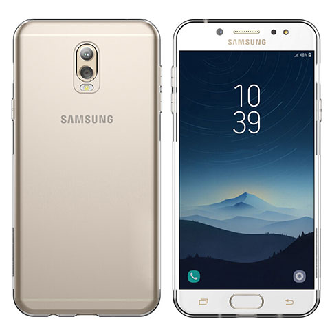 Silikon Schutzhülle Ultra Dünn Tasche Durchsichtig Transparent T03 für Samsung Galaxy C8 C710F Klar