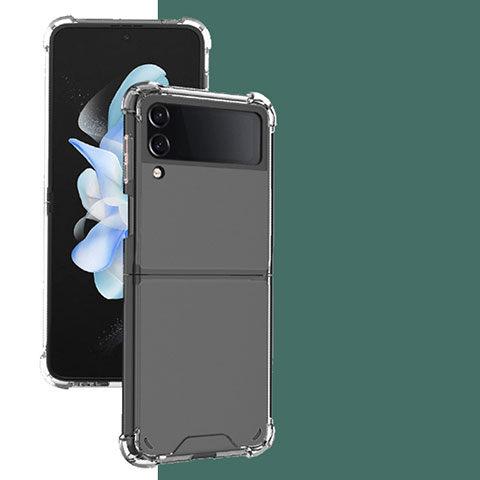 Silikon Schutzhülle Ultra Dünn Tasche Durchsichtig Transparent T03 für Samsung Galaxy Z Flip4 5G Klar