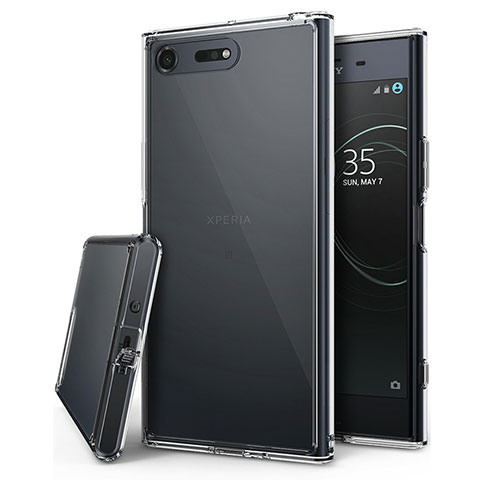 Silikon Schutzhülle Ultra Dünn Tasche Durchsichtig Transparent T03 für Sony Xperia XZ Premium Klar