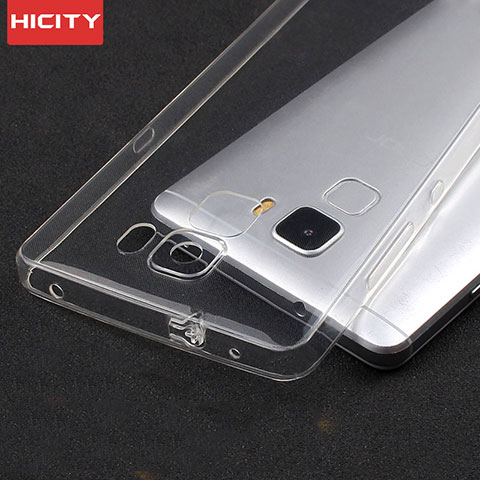 Silikon Schutzhülle Ultra Dünn Tasche Durchsichtig Transparent T04 für Huawei Honor 7 Klar
