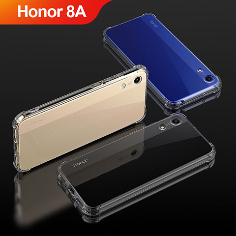 Silikon Schutzhülle Ultra Dünn Tasche Durchsichtig Transparent T04 für Huawei Honor 8A Klar