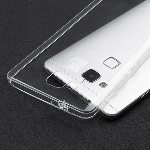 Silikon Schutzhülle Ultra Dünn Tasche Durchsichtig Transparent T04 für Huawei Mate 7 Klar