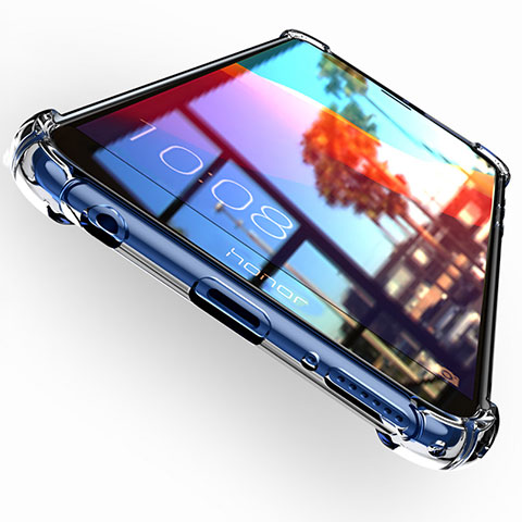 Silikon Schutzhülle Ultra Dünn Tasche Durchsichtig Transparent T04 für Huawei Y7 (2018) Klar
