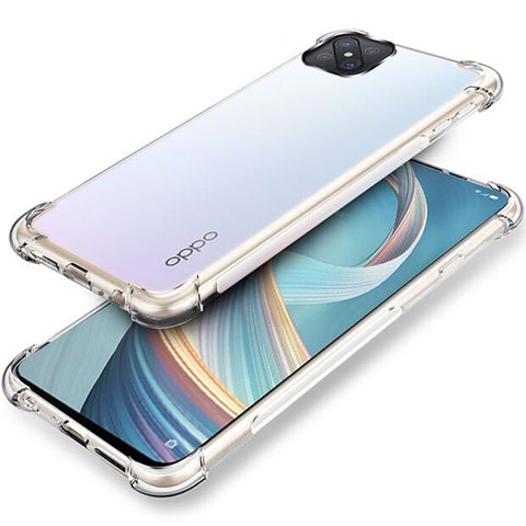 Silikon Schutzhülle Ultra Dünn Tasche Durchsichtig Transparent T04 für Oppo A92s 5G Klar