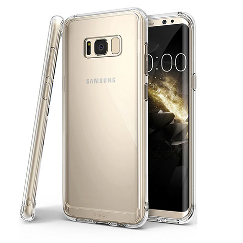 Silikon Schutzhülle Ultra Dünn Tasche Durchsichtig Transparent T04 für Samsung Galaxy S8 Plus Klar