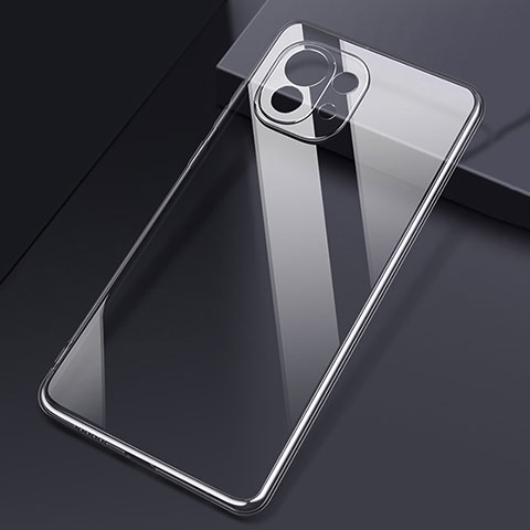 Silikon Schutzhülle Ultra Dünn Tasche Durchsichtig Transparent T04 für Xiaomi Mi 11 5G Klar
