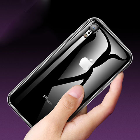 Silikon Schutzhülle Ultra Dünn Tasche Durchsichtig Transparent T05 für Apple iPhone XR Klar