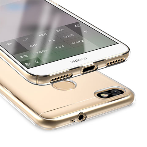 Silikon Schutzhülle Ultra Dünn Tasche Durchsichtig Transparent T05 für Huawei Enjoy 7 Klar