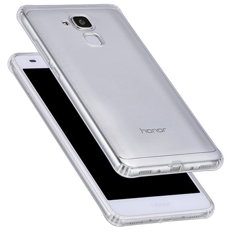 Silikon Schutzhülle Ultra Dünn Tasche Durchsichtig Transparent T05 für Huawei Honor 7 Lite Klar