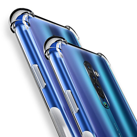Silikon Schutzhülle Ultra Dünn Tasche Durchsichtig Transparent T05 für Oppo Reno2 Klar