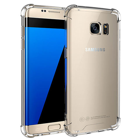 Silikon Schutzhülle Ultra Dünn Tasche Durchsichtig Transparent T05 für Samsung Galaxy S7 Edge G935F Klar