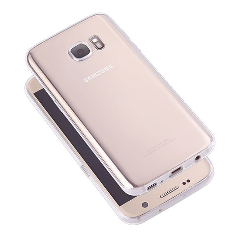 Silikon Schutzhülle Ultra Dünn Tasche Durchsichtig Transparent T05 für Samsung Galaxy S7 G930F G930FD Klar
