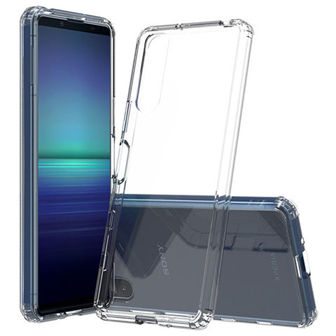Silikon Schutzhülle Ultra Dünn Tasche Durchsichtig Transparent T05 für Sony Xperia 10 III Lite Klar