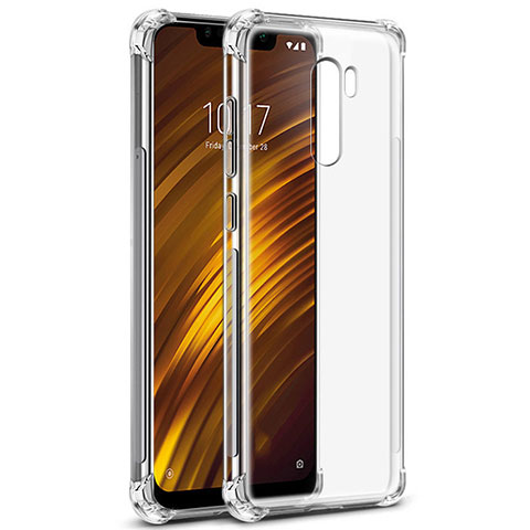 Silikon Schutzhülle Ultra Dünn Tasche Durchsichtig Transparent T05 für Xiaomi Pocophone F1 Klar