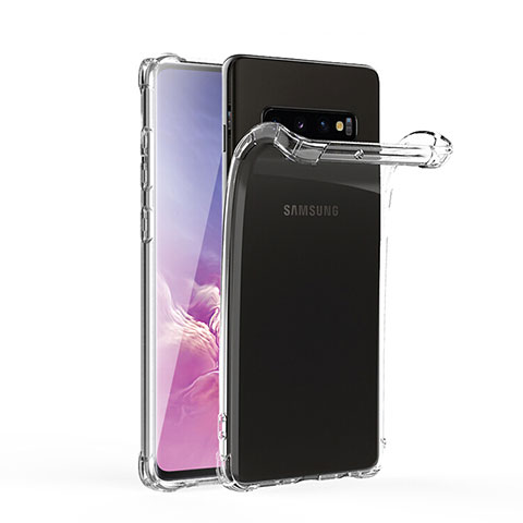 Silikon Schutzhülle Ultra Dünn Tasche Durchsichtig Transparent T06 für Samsung Galaxy S10 Klar