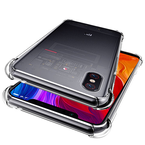 Silikon Schutzhülle Ultra Dünn Tasche Durchsichtig Transparent T06 für Xiaomi Mi 8 Explorer Klar