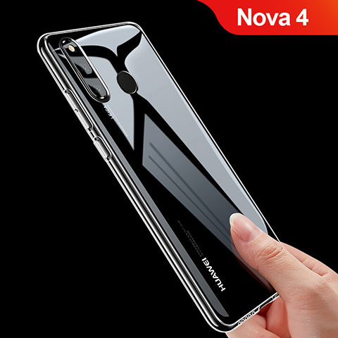 Silikon Schutzhülle Ultra Dünn Tasche Durchsichtig Transparent T07 für Huawei Nova 4 Klar