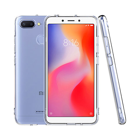 Silikon Schutzhülle Ultra Dünn Tasche Durchsichtig Transparent T08 für Xiaomi Redmi 6 Klar