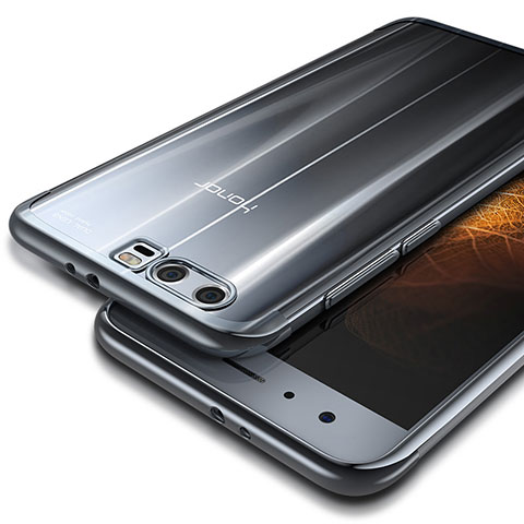 Silikon Schutzhülle Ultra Dünn Tasche Durchsichtig Transparent T09 für Huawei Honor 9 Silber