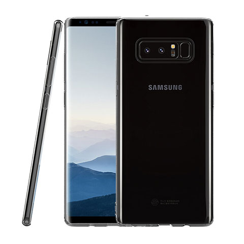 Silikon Schutzhülle Ultra Dünn Tasche Durchsichtig Transparent T09 für Samsung Galaxy Note 8 Klar