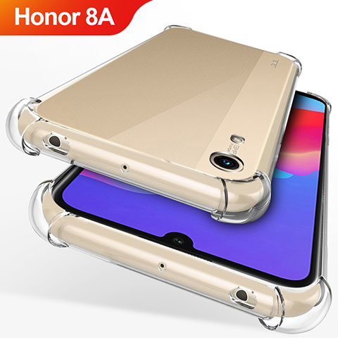 Silikon Schutzhülle Ultra Dünn Tasche Durchsichtig Transparent T12 für Huawei Honor 8A Klar