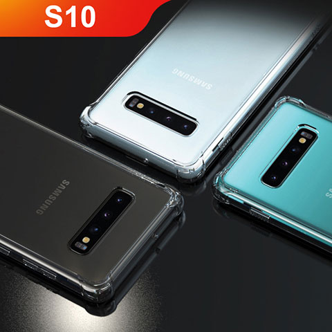 Silikon Schutzhülle Ultra Dünn Tasche Durchsichtig Transparent T12 für Samsung Galaxy S10 5G Klar