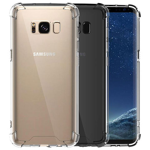 Silikon Schutzhülle Ultra Dünn Tasche Durchsichtig Transparent T12 für Samsung Galaxy S8 Plus Klar