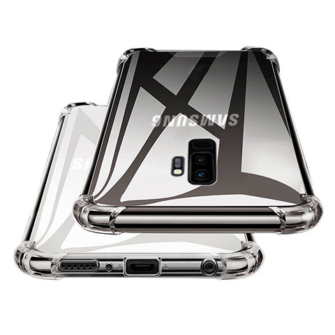 Silikon Schutzhülle Ultra Dünn Tasche Durchsichtig Transparent T17 für Samsung Galaxy S9 Plus Klar