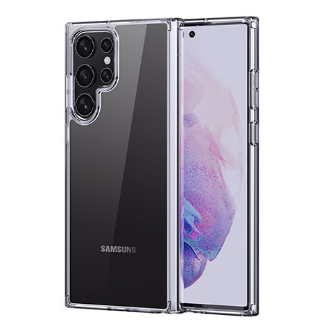 Silikon Schutzhülle Ultra Dünn Tasche Durchsichtig Transparent T20 für Samsung Galaxy S23 Ultra 5G Klar