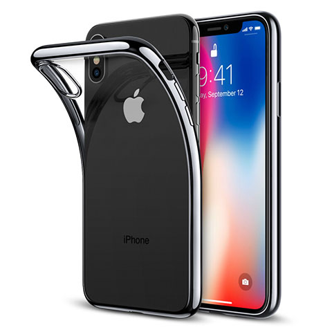 Silikon Schutzhülle Ultra Dünn Tasche Durchsichtig Transparent T26 für Apple iPhone Xs Max Klar