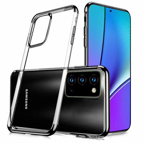 Silikon Schutzhülle Ultra Dünn Tasche Flexible Hülle Durchsichtig Transparent N02 für Samsung Galaxy Note 20 5G Schwarz
