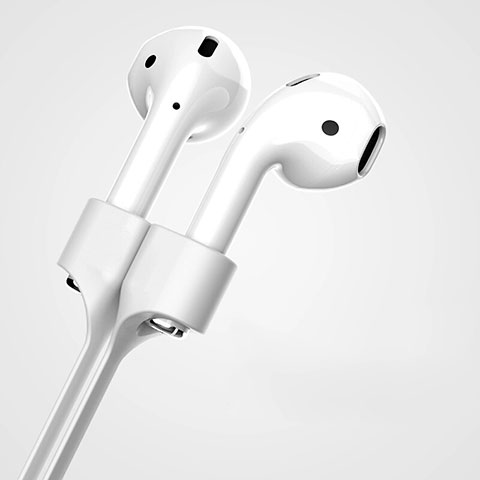 Silikon Sportgurt Anti-Lost Tether Gurt für Apple AirPods Pro Silber