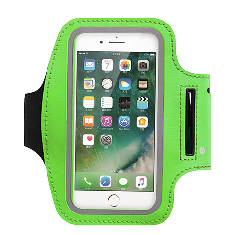 Sport Armband Tasche Sportarmband Laufen Joggen Universal B02 Grün