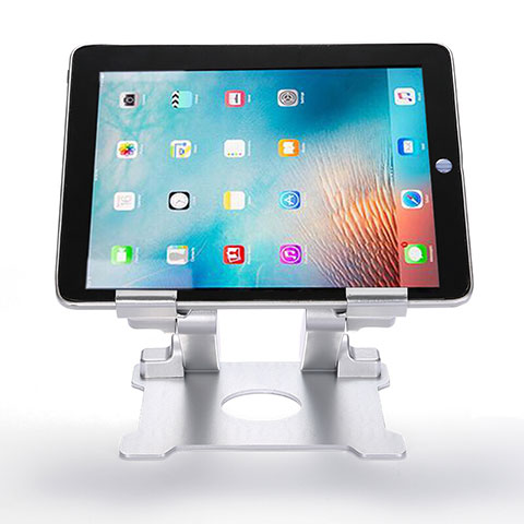 Universal Faltbare Ständer Tablet Halter Halterung Flexibel H09 für Apple iPad Mini Weiß