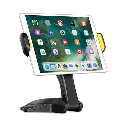 Universal Faltbare Ständer Tablet Halter Halterung Flexibel K03 für Apple iPad Air Schwarz