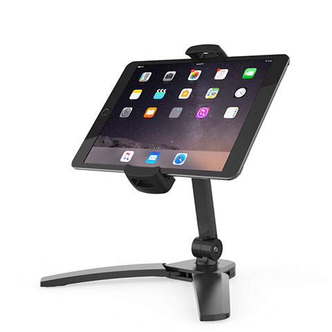 Universal Faltbare Ständer Tablet Halter Halterung Flexibel K08 für Apple iPad 10.2 (2020) Schwarz