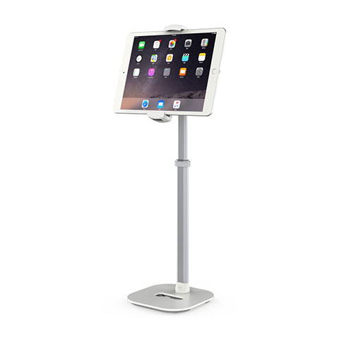 Universal Faltbare Ständer Tablet Halter Halterung Flexibel K09 für Apple iPad 10.2 (2020) Weiß