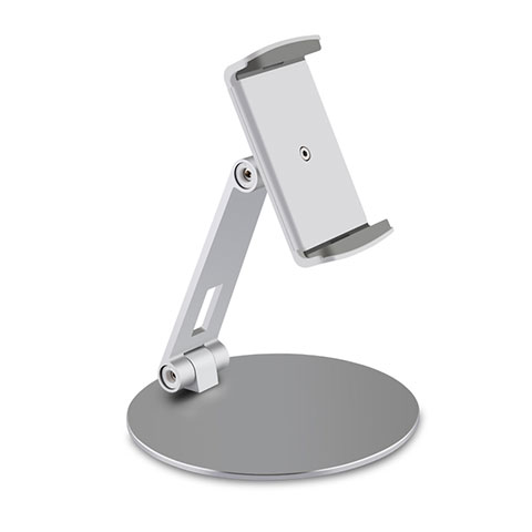 Universal Faltbare Ständer Tablet Halter Halterung Flexibel K10 für Apple iPad 3 Silber