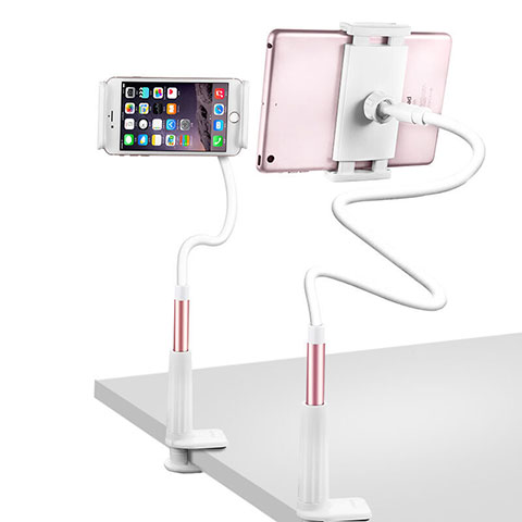 Universal Faltbare Ständer Tablet Halter Halterung Flexibel T33 für Apple iPad Mini 5 (2019) Rosegold