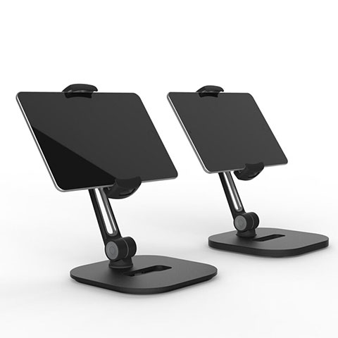 Universal Faltbare Ständer Tablet Halter Halterung Flexibel T47 für Apple iPad Air 5 10.9 (2022) Schwarz
