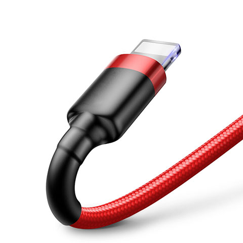 USB Ladekabel Kabel C07 für Apple iPhone 13 Rot