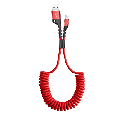 USB Ladekabel Kabel C08 für Apple iPhone 12 Pro Max Rot