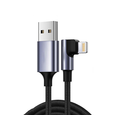 USB Ladekabel Kabel C10 für Apple iPad Pro 12.9 (2020) Schwarz