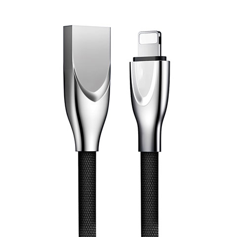 USB Ladekabel Kabel D05 für Apple iPhone SE3 (2022) Schwarz