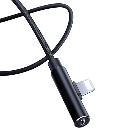USB Ladekabel Kabel D07 für Apple iPhone SE3 (2022) Schwarz
