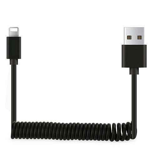 USB Ladekabel Kabel D08 für Apple iPhone 11 Pro Schwarz