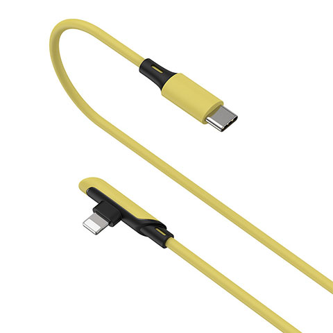 USB Ladekabel Kabel D10 für Apple iPad Mini 5 (2019) Gelb