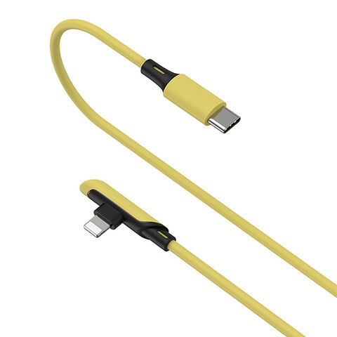 USB Ladekabel Kabel D10 für Apple iPhone 13 Pro Max Gelb