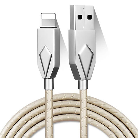 USB Ladekabel Kabel D13 für Apple iPad 4 Silber